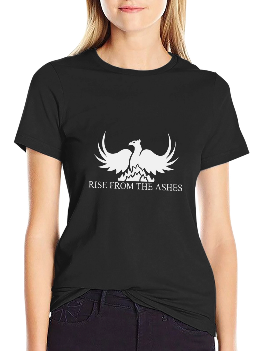 Phoenix Rise Graphic T-Shirt - Black
