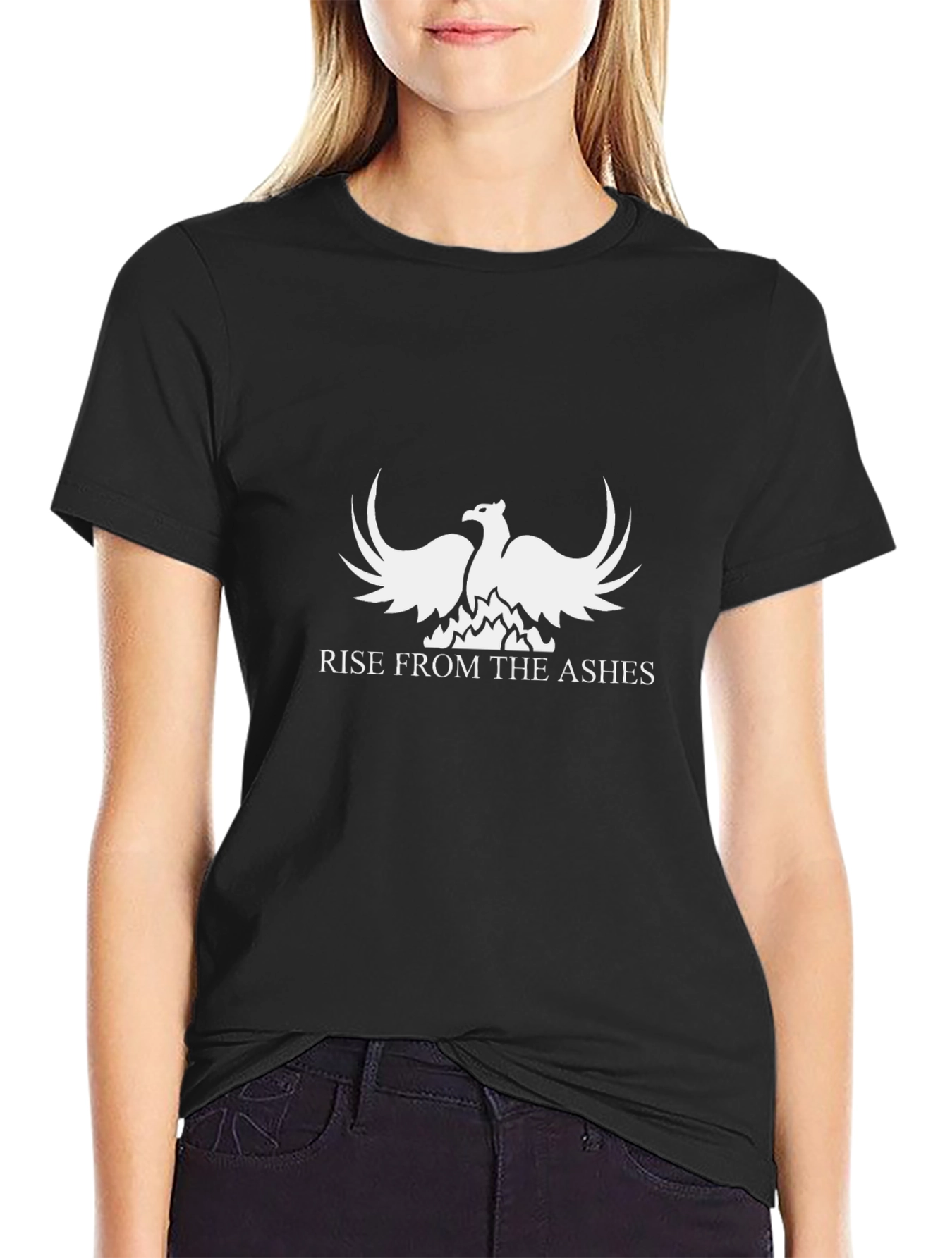 Phoenix Rise Graphic T-Shirt - Black
