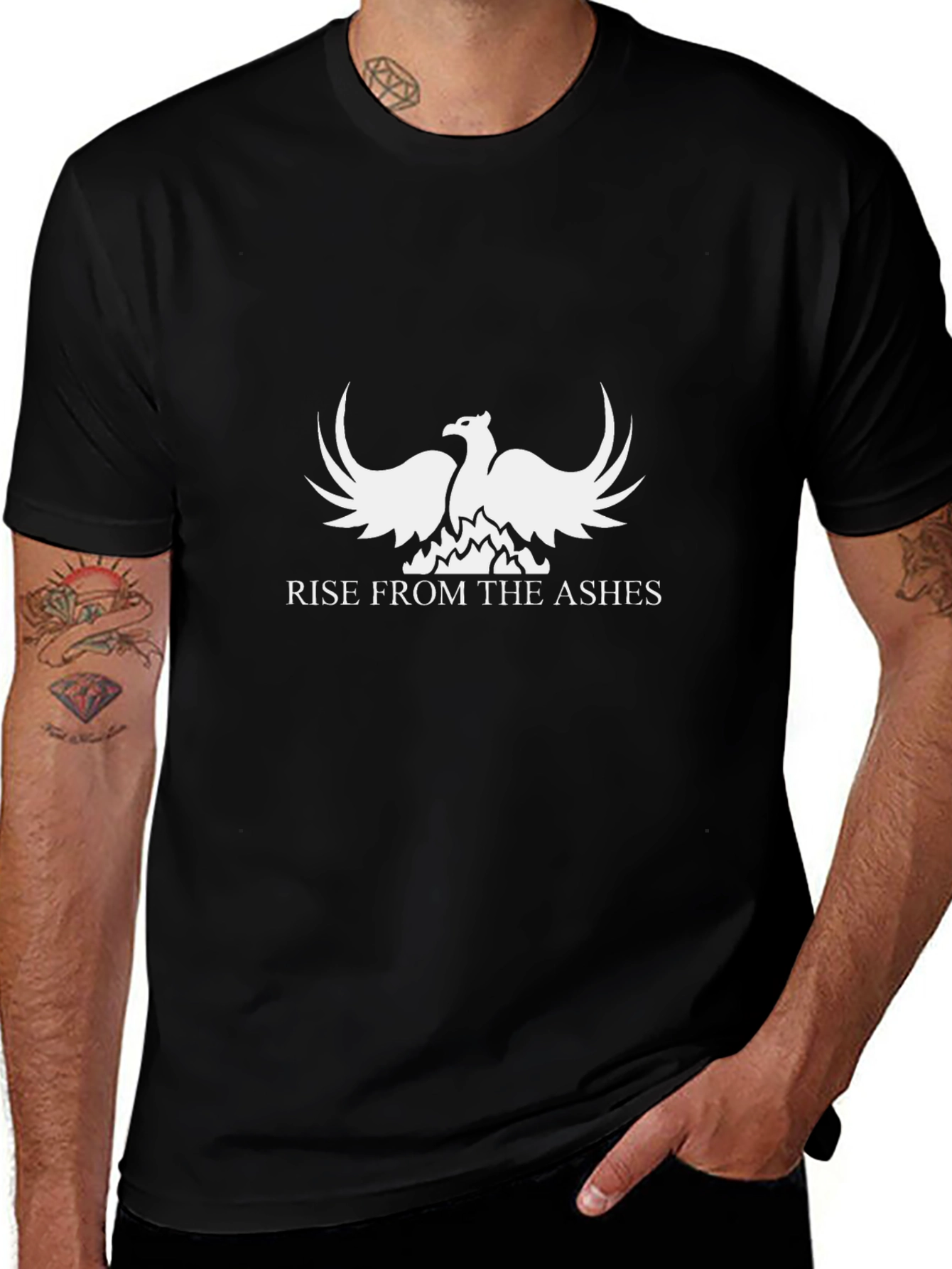 Phoenix Rise Graphic T-Shirt - Black