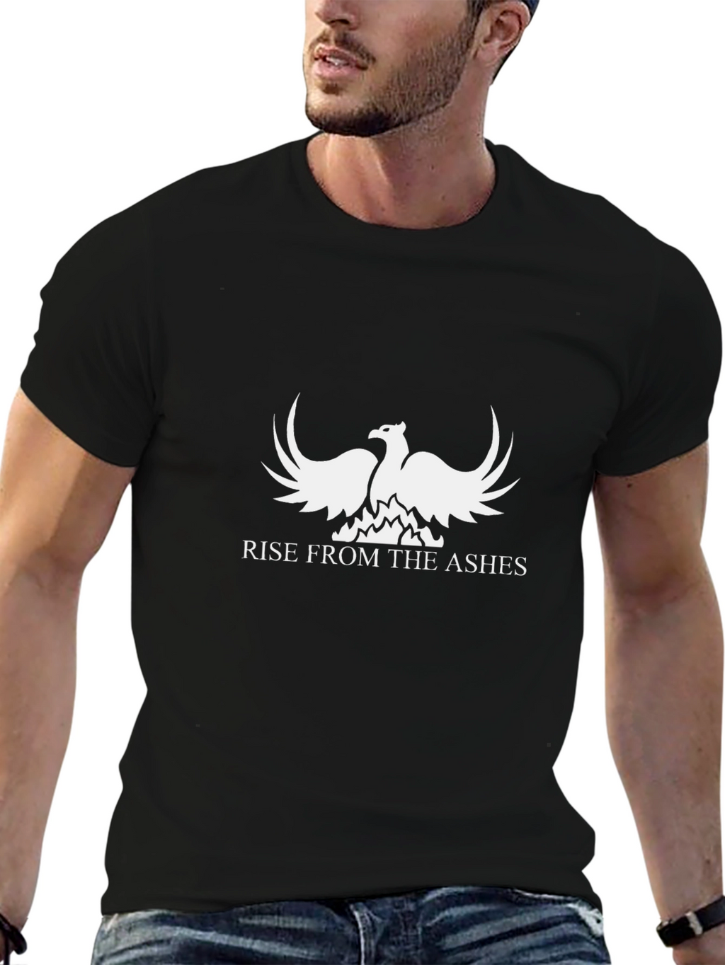 Phoenix Rise Graphic T-Shirt - Black