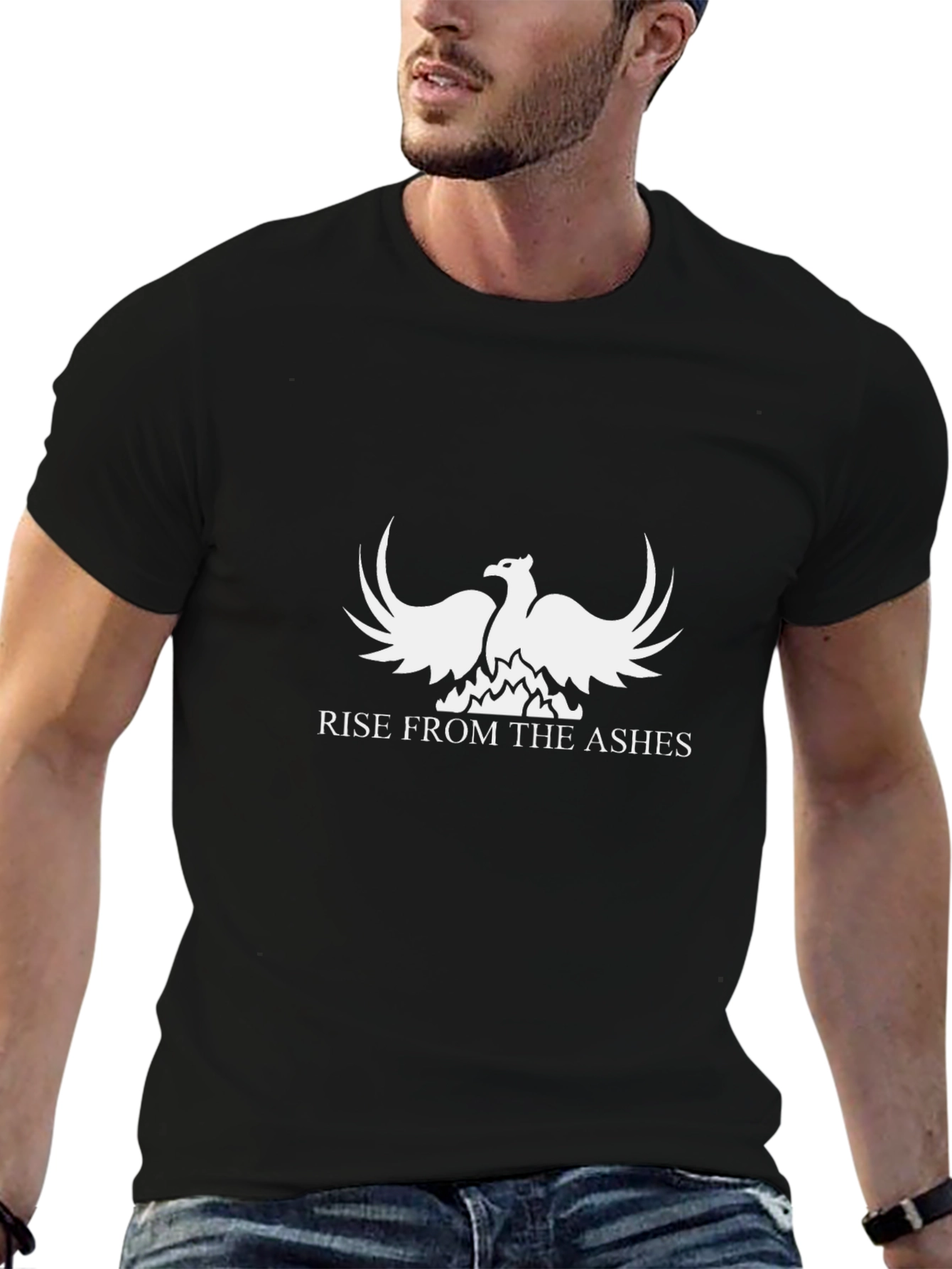 Phoenix Rise Graphic T-Shirt - Black