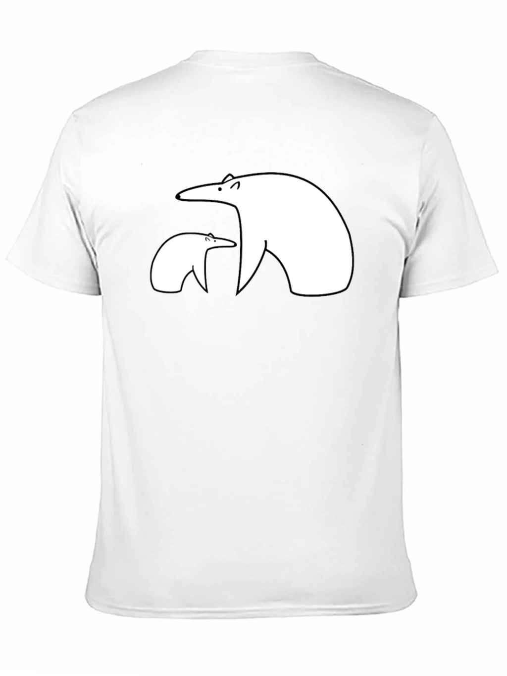 Polar Bear Graphic Tee - Black Casual Shirt
