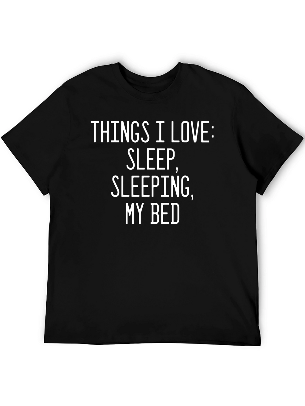Funny Sleep Lover Black T-Shirt
