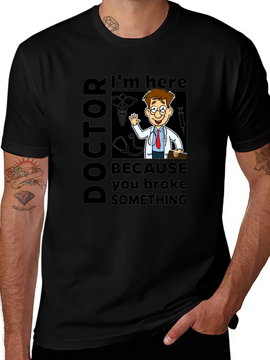 Doctor Cartoon Graphic Tee