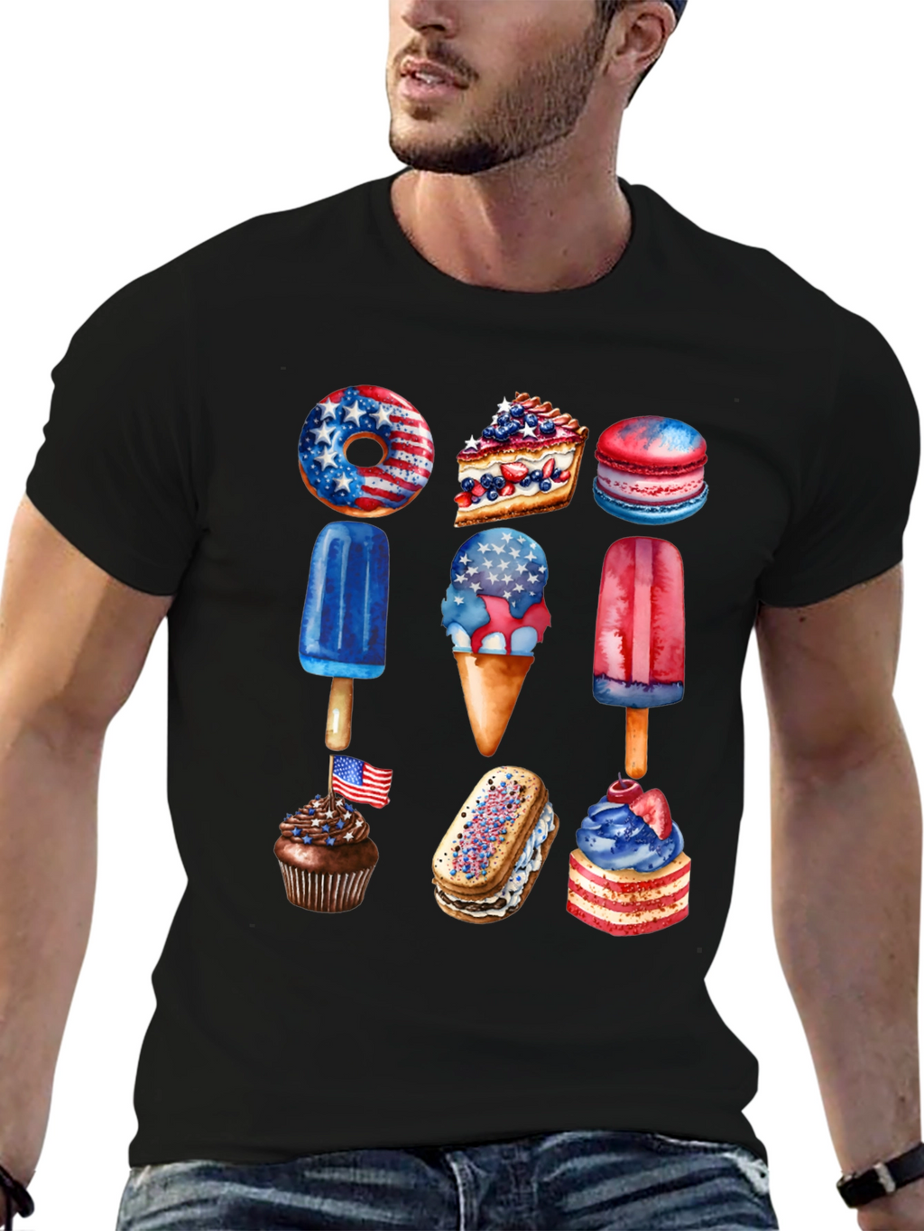 Patriotic Dessert T-Shirt: USA Sweets!