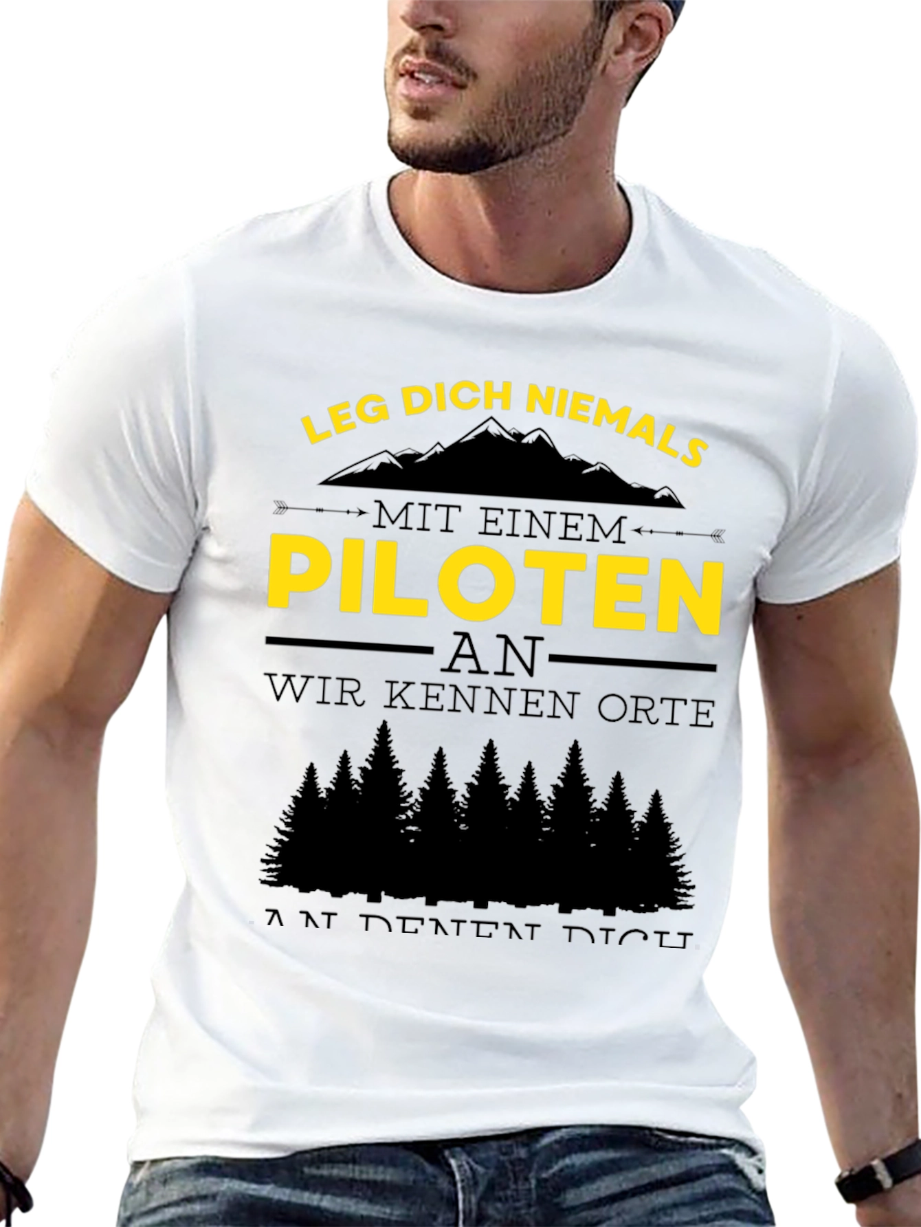Pilot T-Shirt - Funny German Quote Tee
