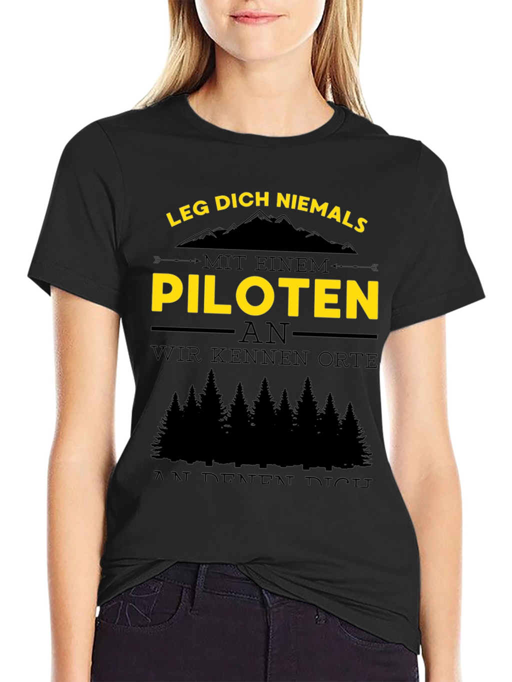 Pilot T-Shirt - Funny German Quote Tee