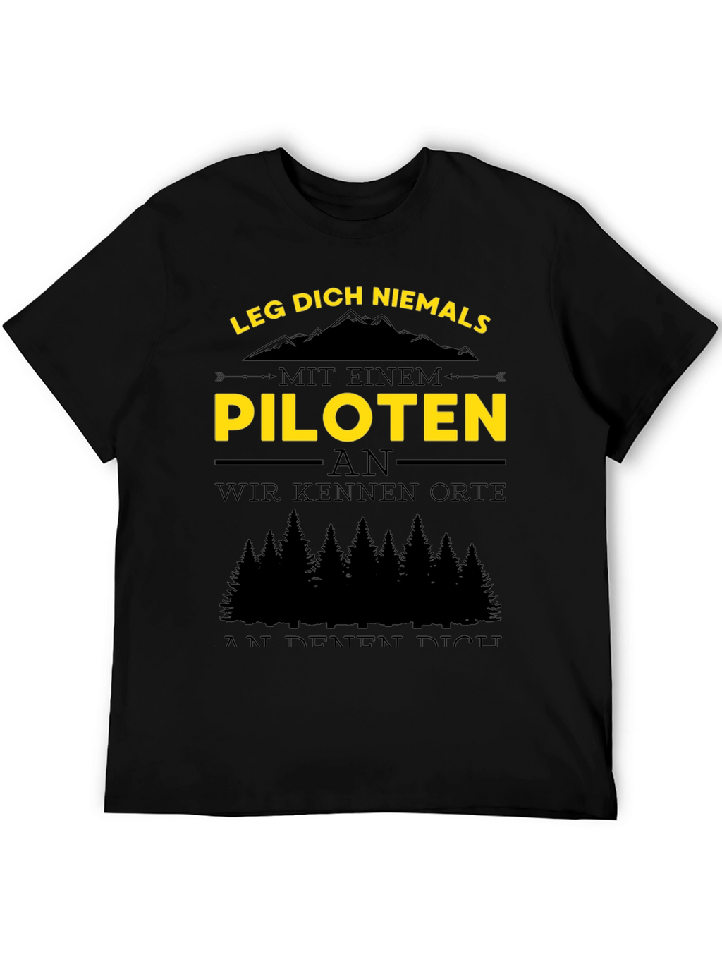 Pilot T-Shirt - Funny German Quote Tee
