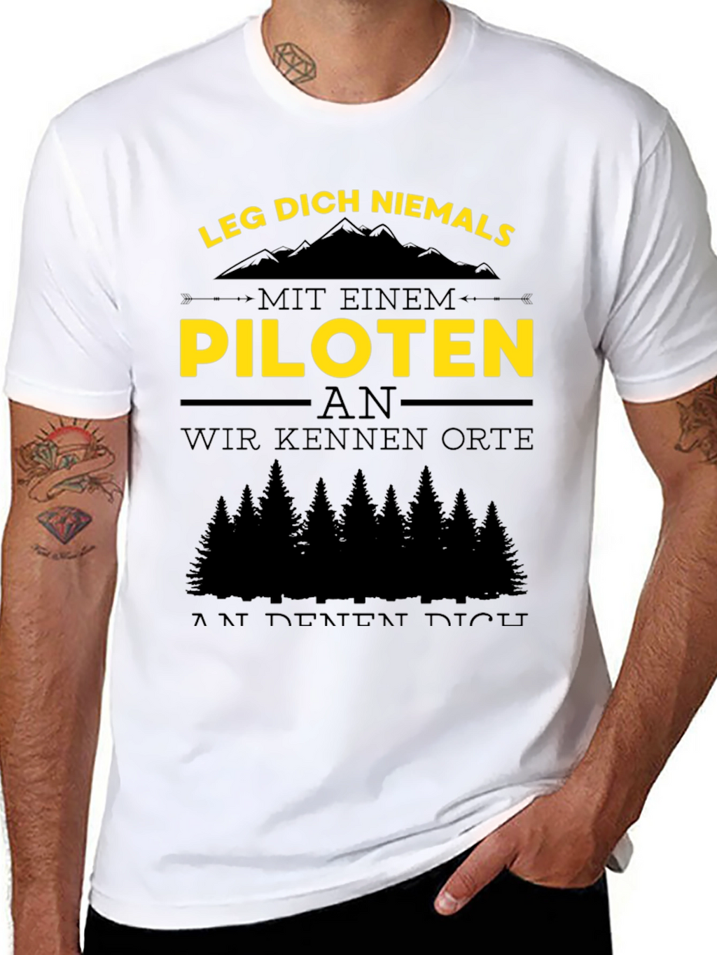 Pilot T-Shirt - Funny German Quote Tee