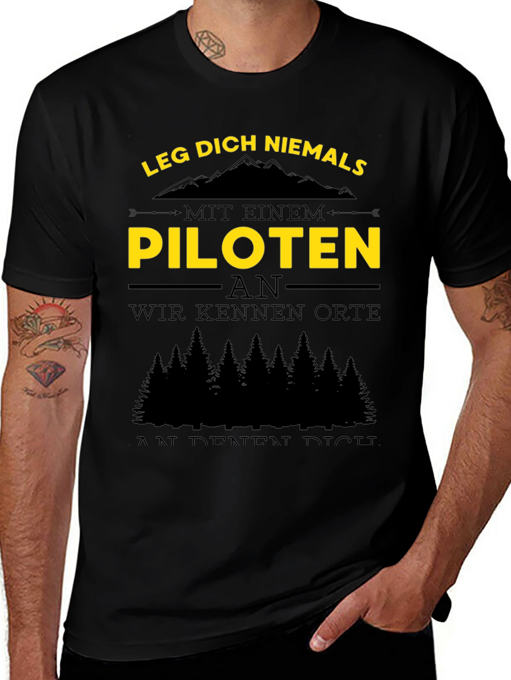 Pilot T-Shirt - Funny German Quote Tee