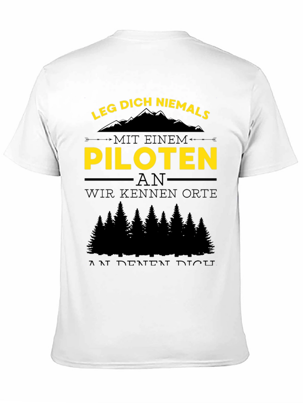 Pilot T-Shirt - Funny German Quote Tee