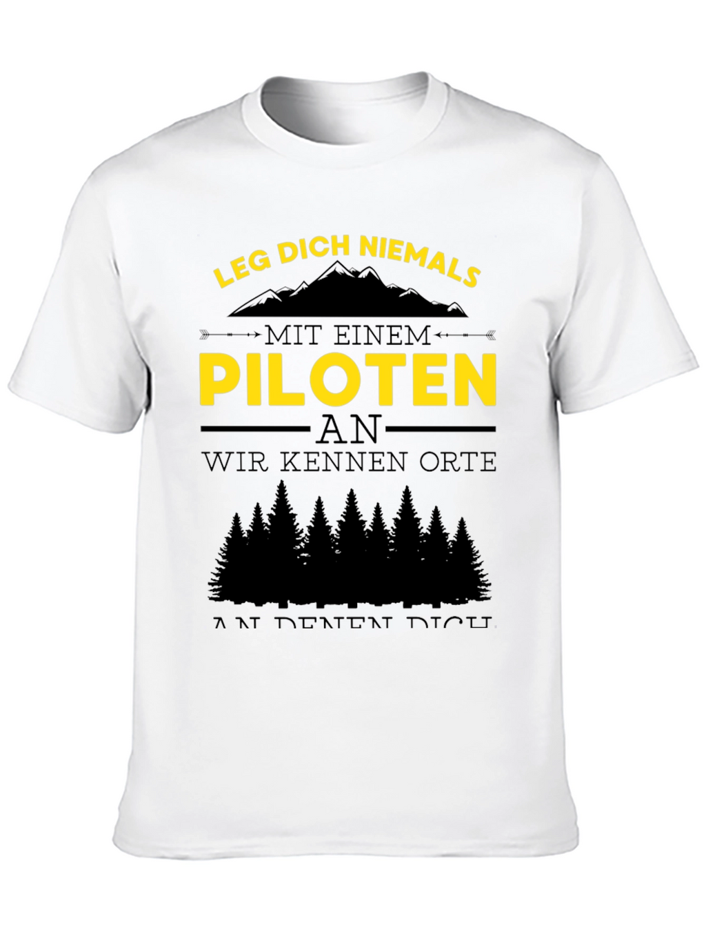 Pilot T-Shirt - Funny German Quote Tee