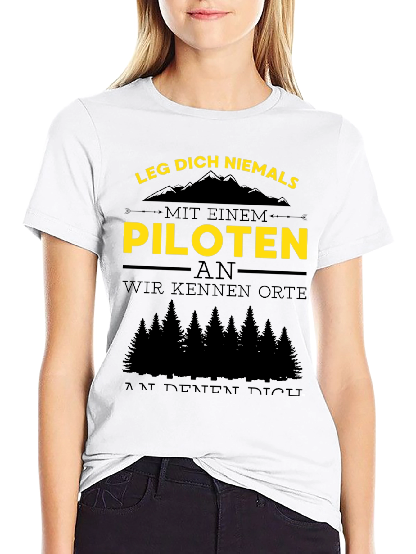 Pilot T-Shirt - Funny German Quote Tee