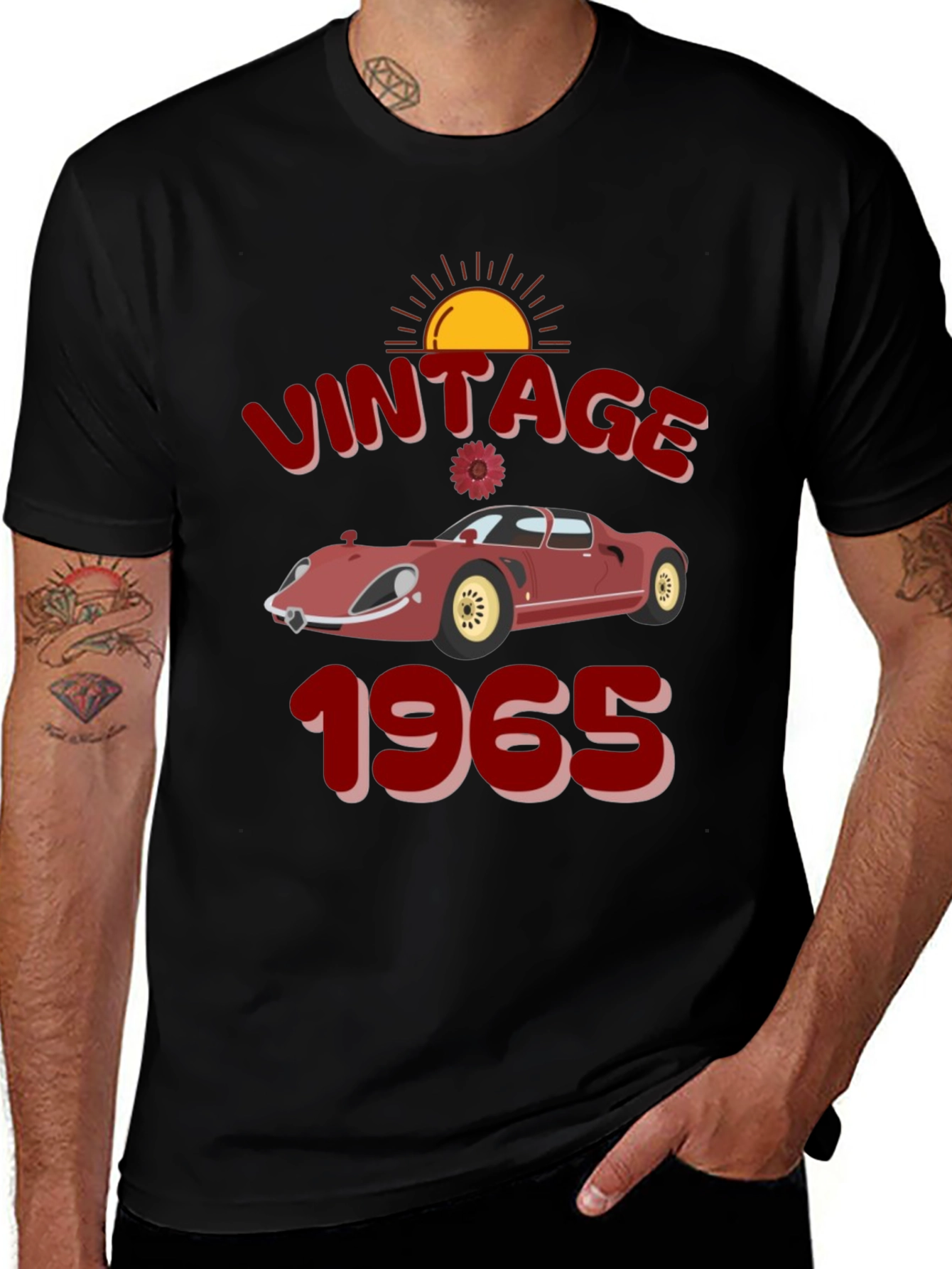 Vintage 1965 Car Graphic T-Shirt