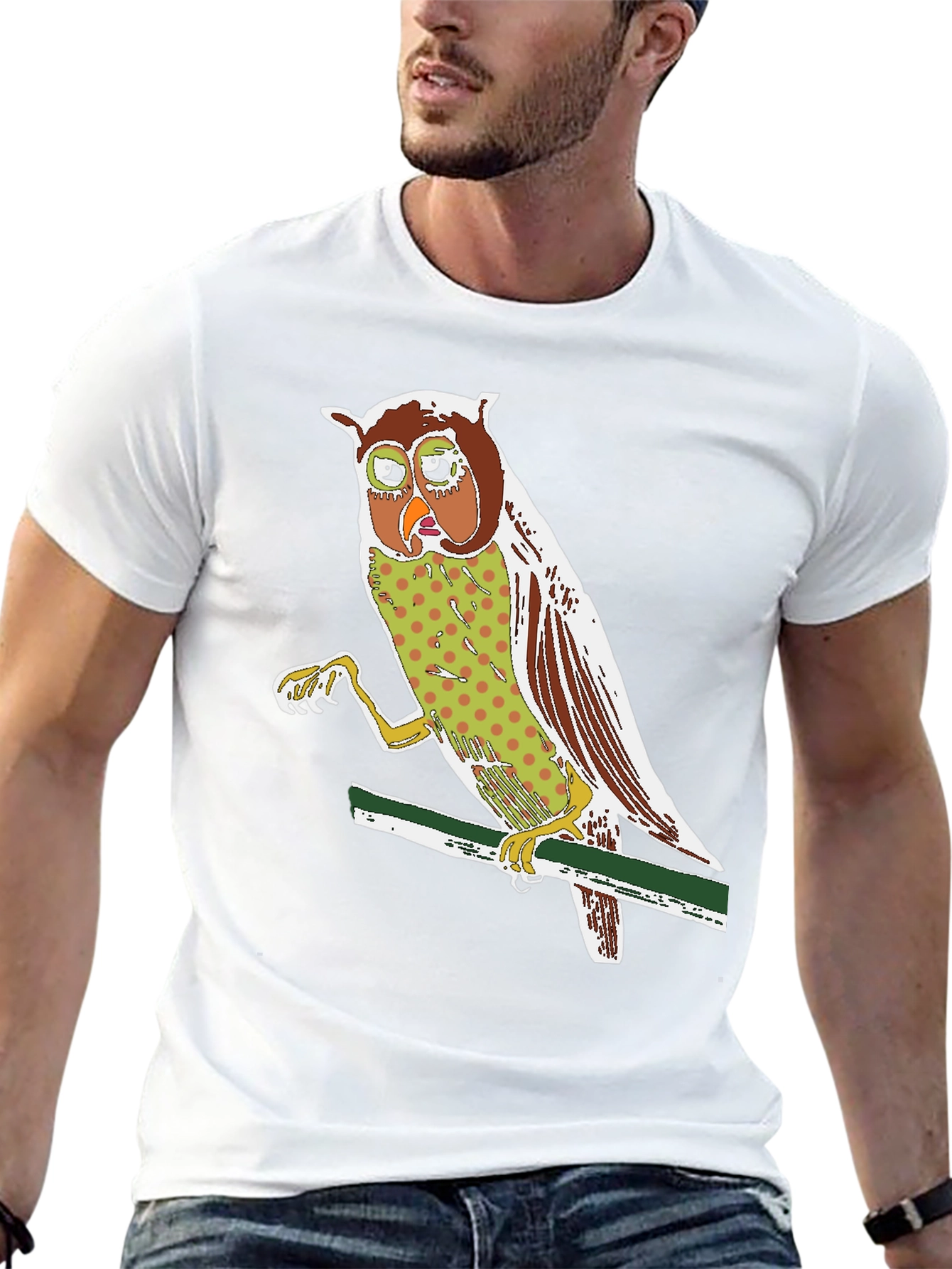 Owl Graphic Print Tee