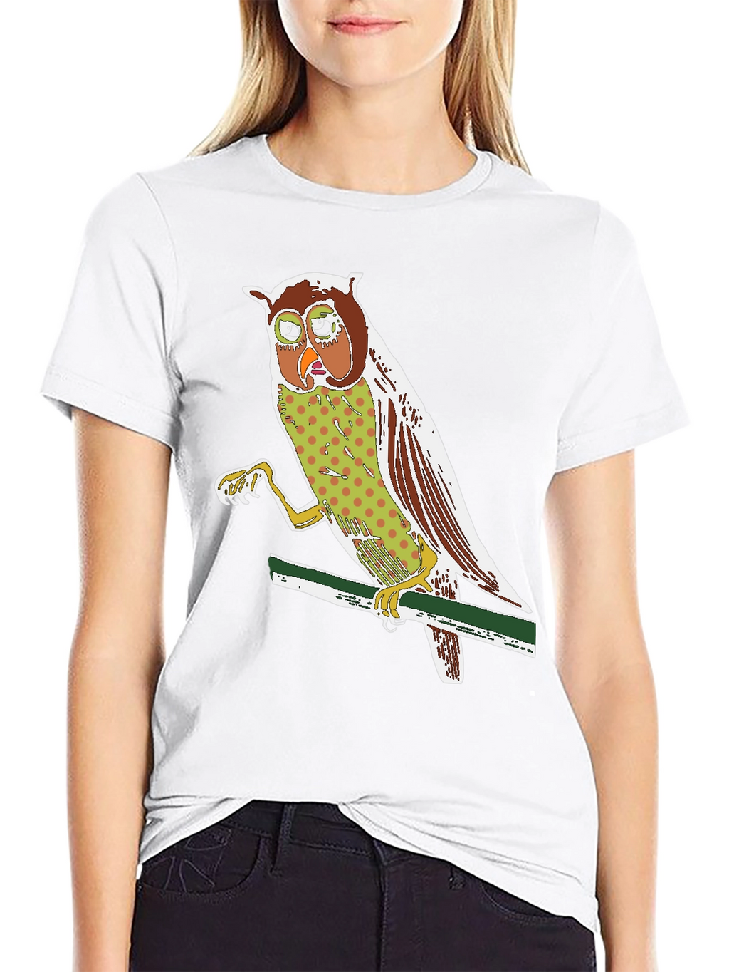 Owl Graphic Print Tee