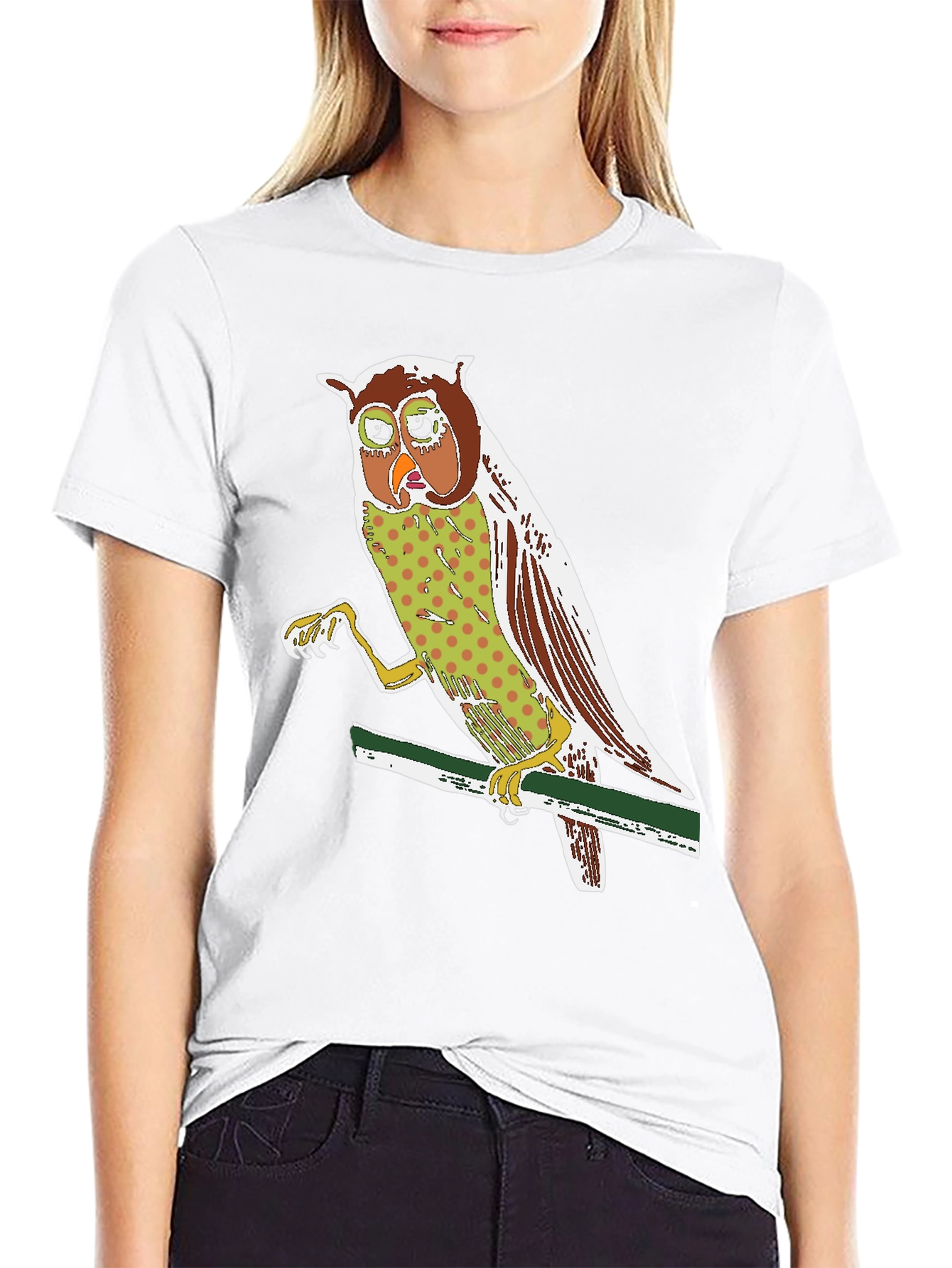 Owl Graphic Print Tee