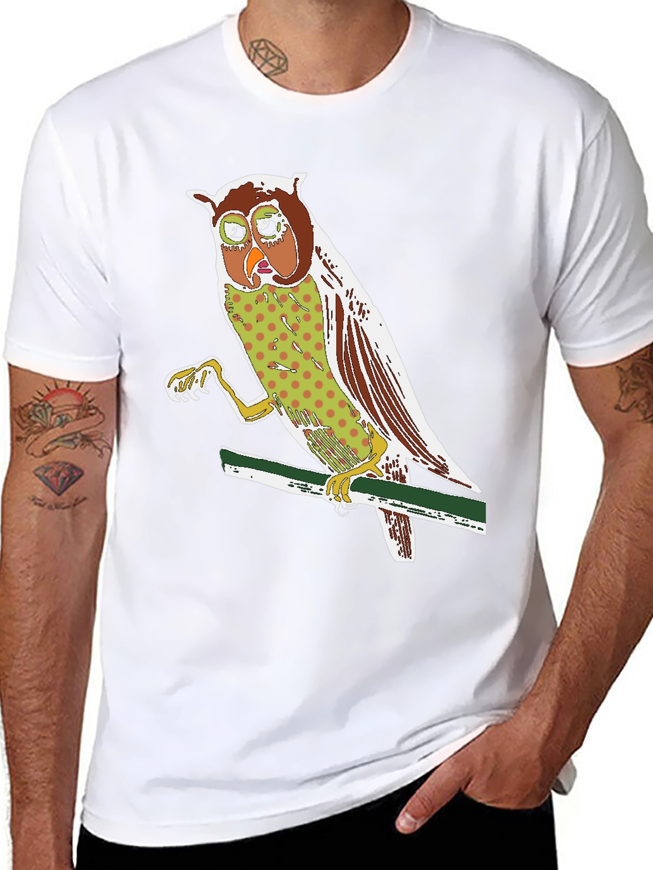 Owl Graphic Print Tee