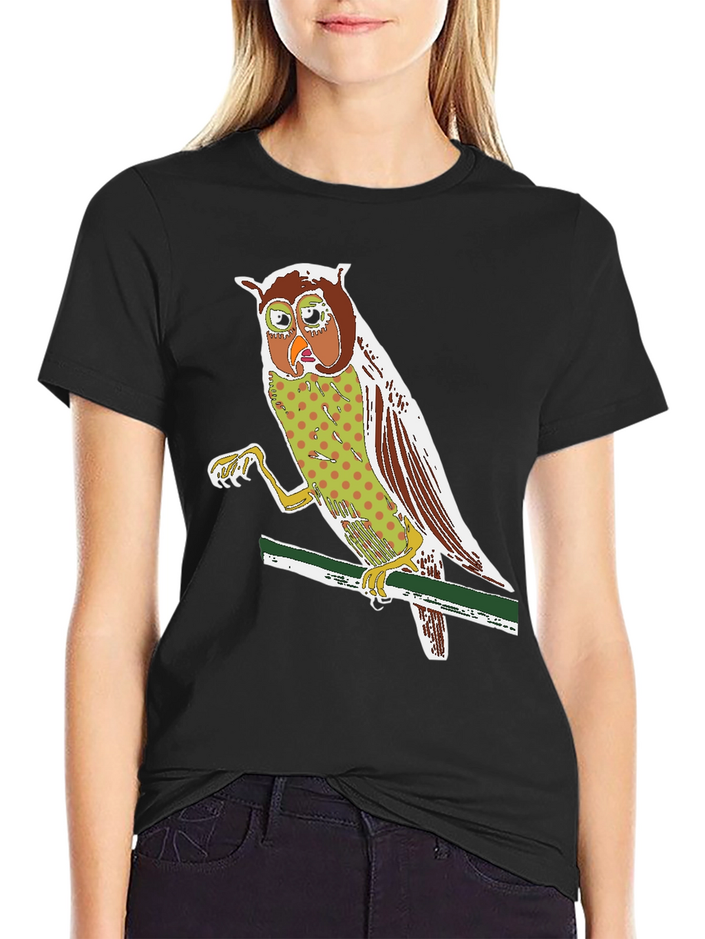 Owl Graphic Print Tee