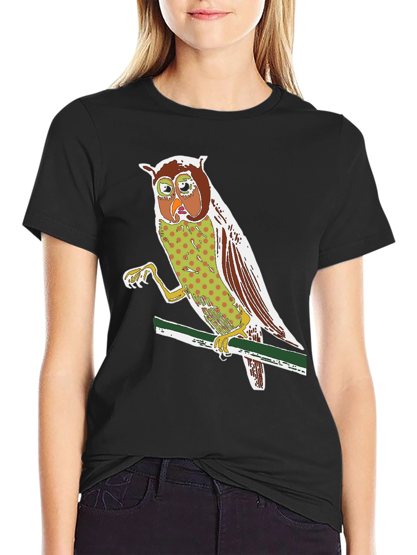Owl Graphic Print Tee