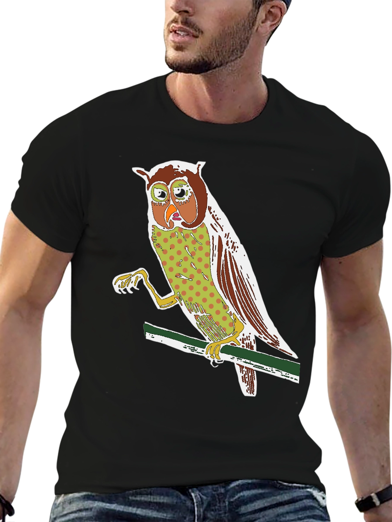 Owl Graphic Print Tee