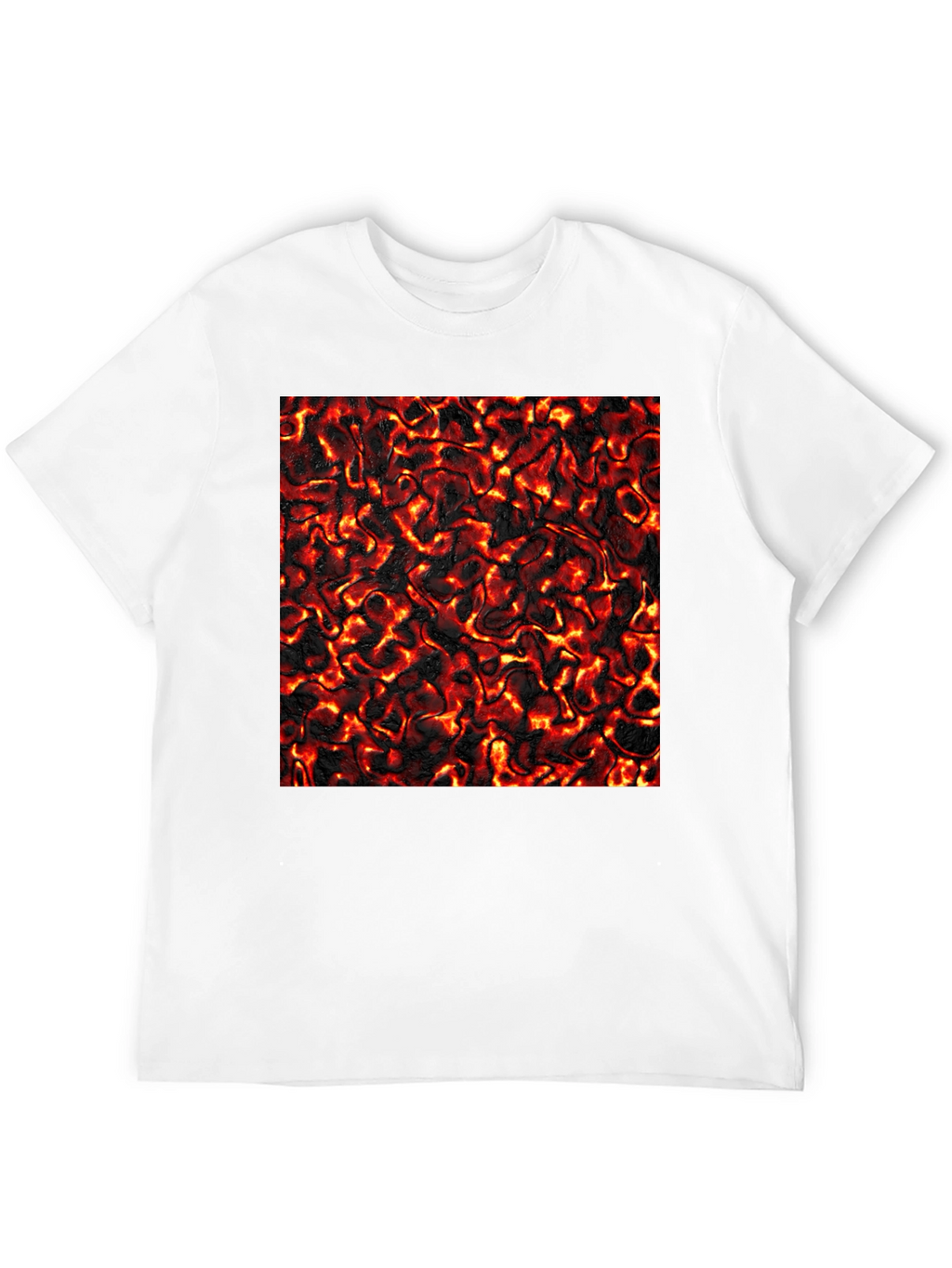 Lava Flow Graphic Tee - Cool Black T-Shirt