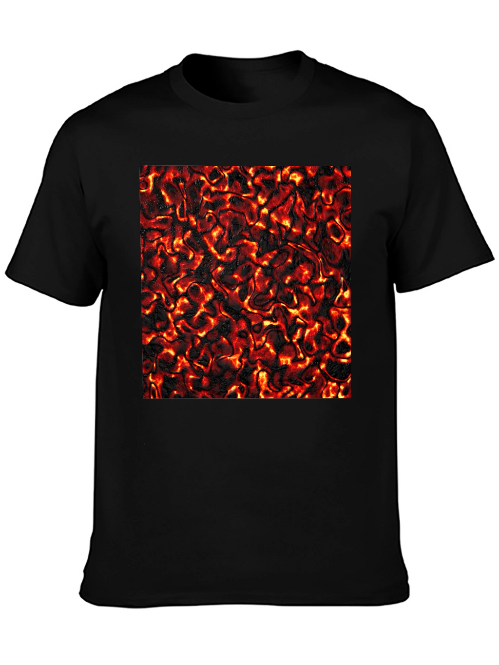 Lava Flow Graphic Tee - Cool Black T-Shirt