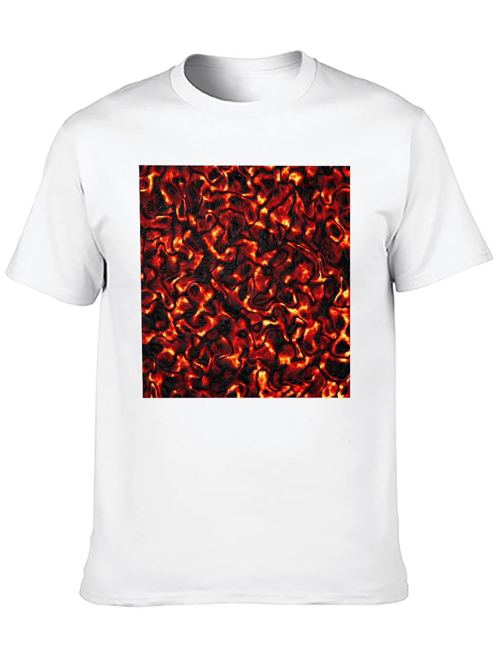 Lava Flow Graphic Tee - Cool Black T-Shirt