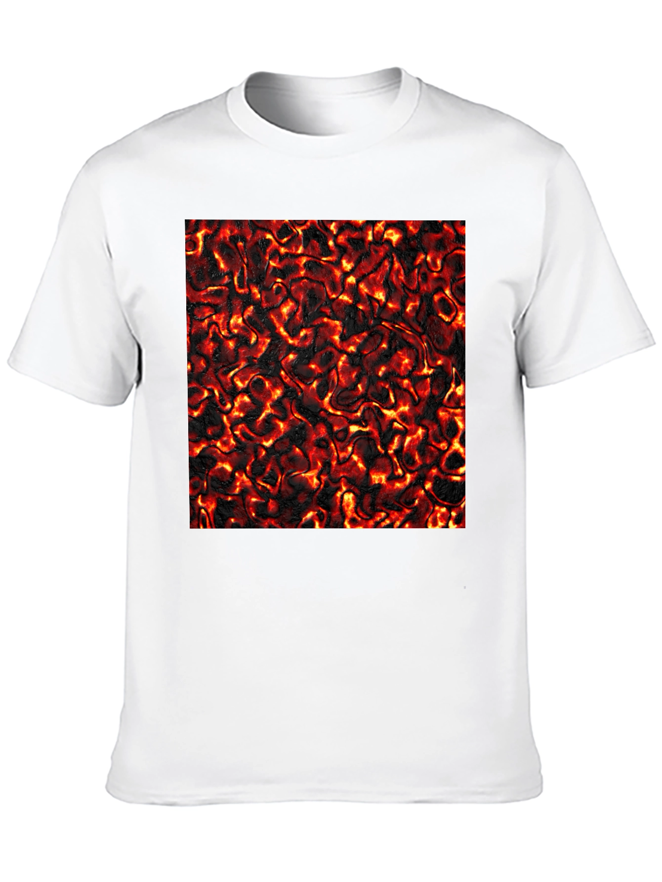 Lava Flow Graphic Tee - Cool Black T-Shirt