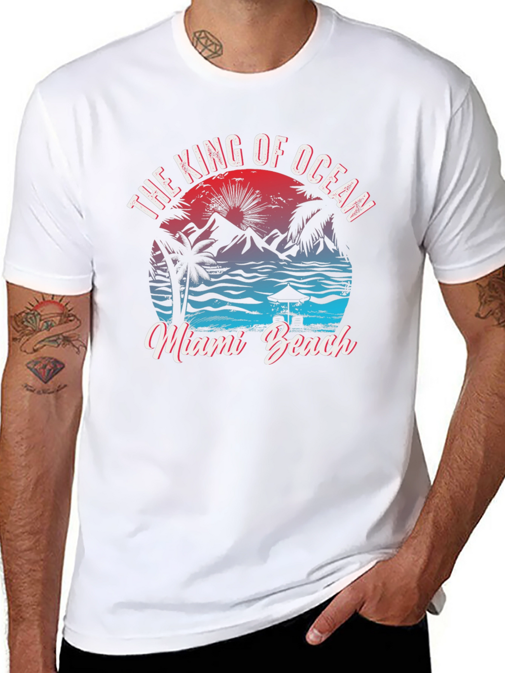 King of Ocean Miami Beach Graphic Tee
