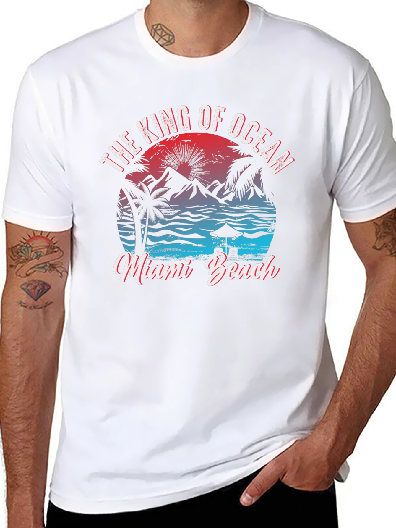 King of Ocean Miami Beach Graphic Tee
