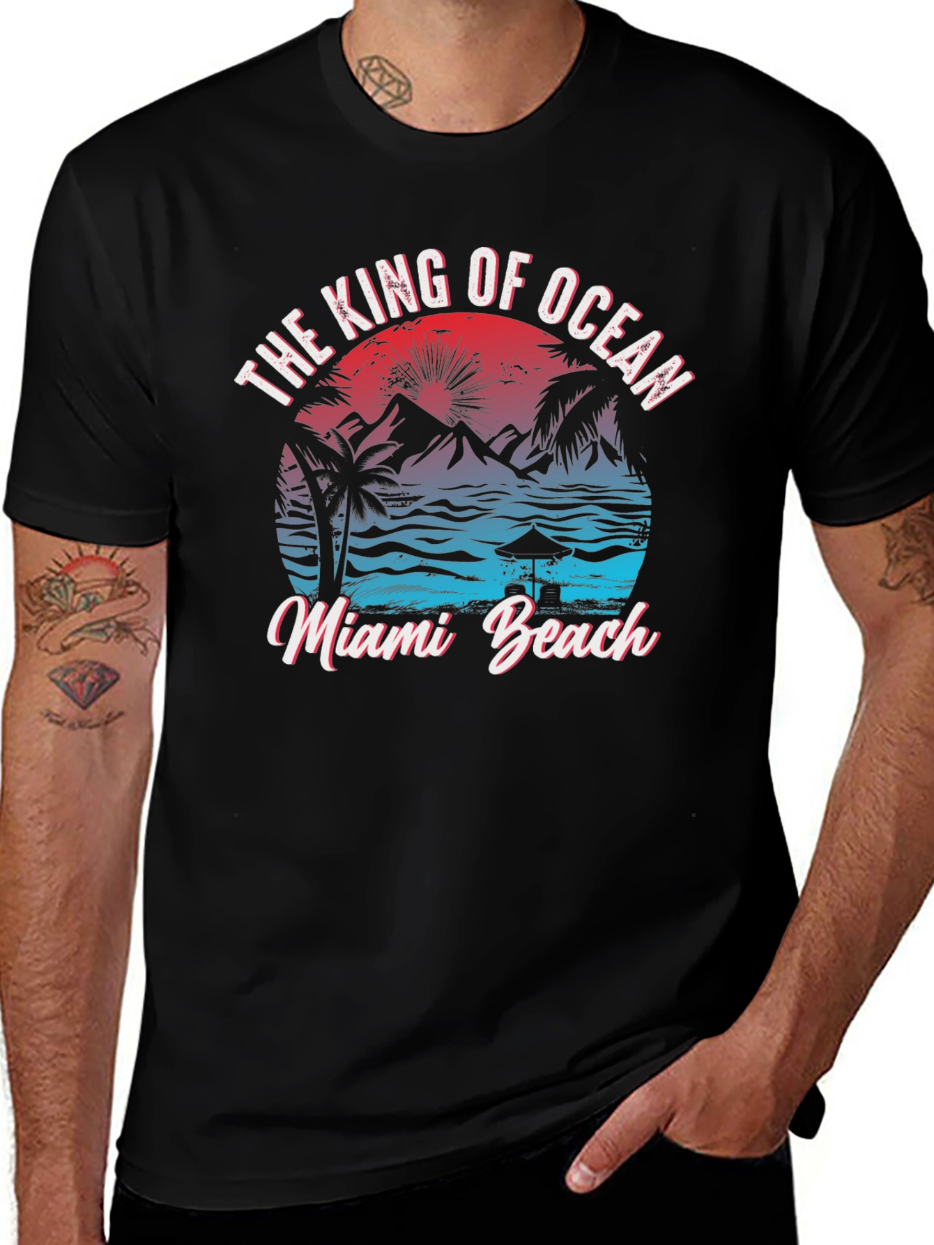 King of Ocean Miami Beach Graphic Tee