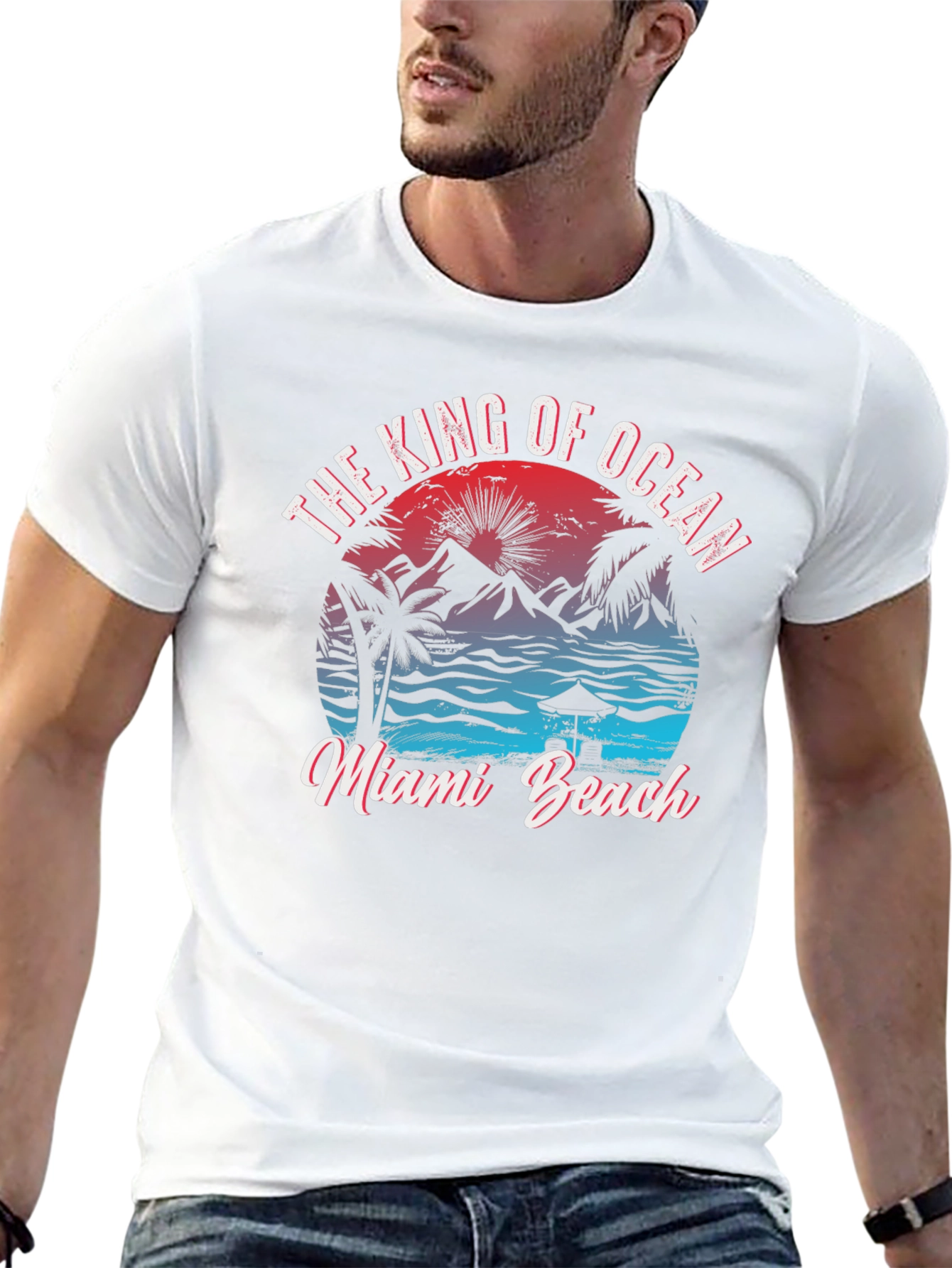 King of Ocean Miami Beach Graphic Tee