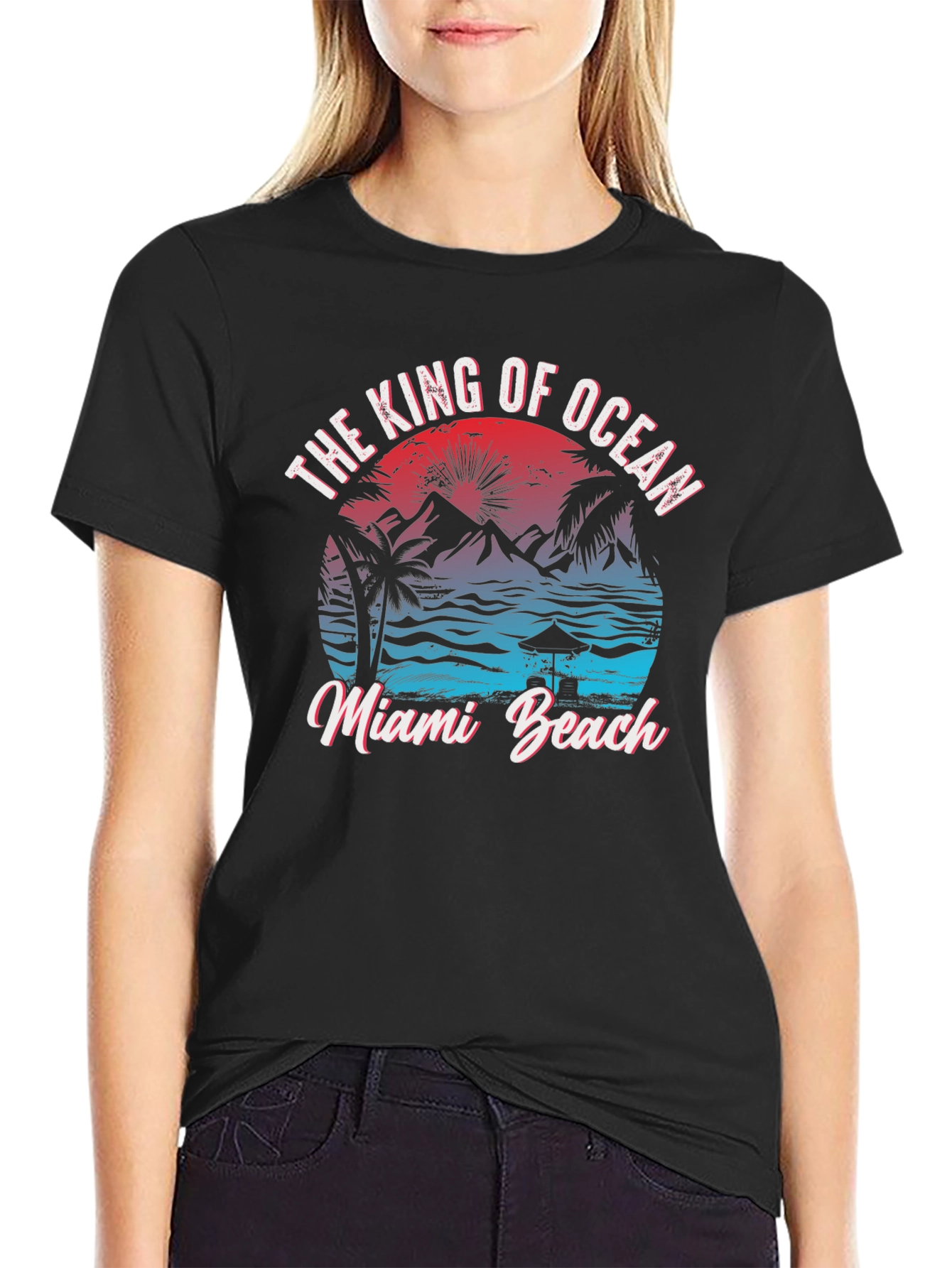 King of Ocean Miami Beach Graphic Tee
