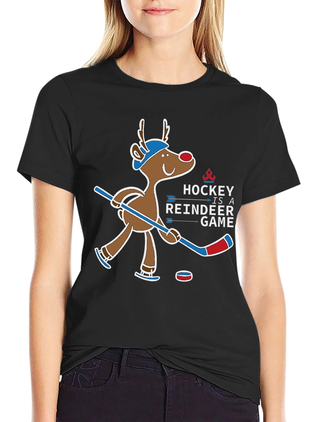 Hockey Reindeer Game T-Shirt