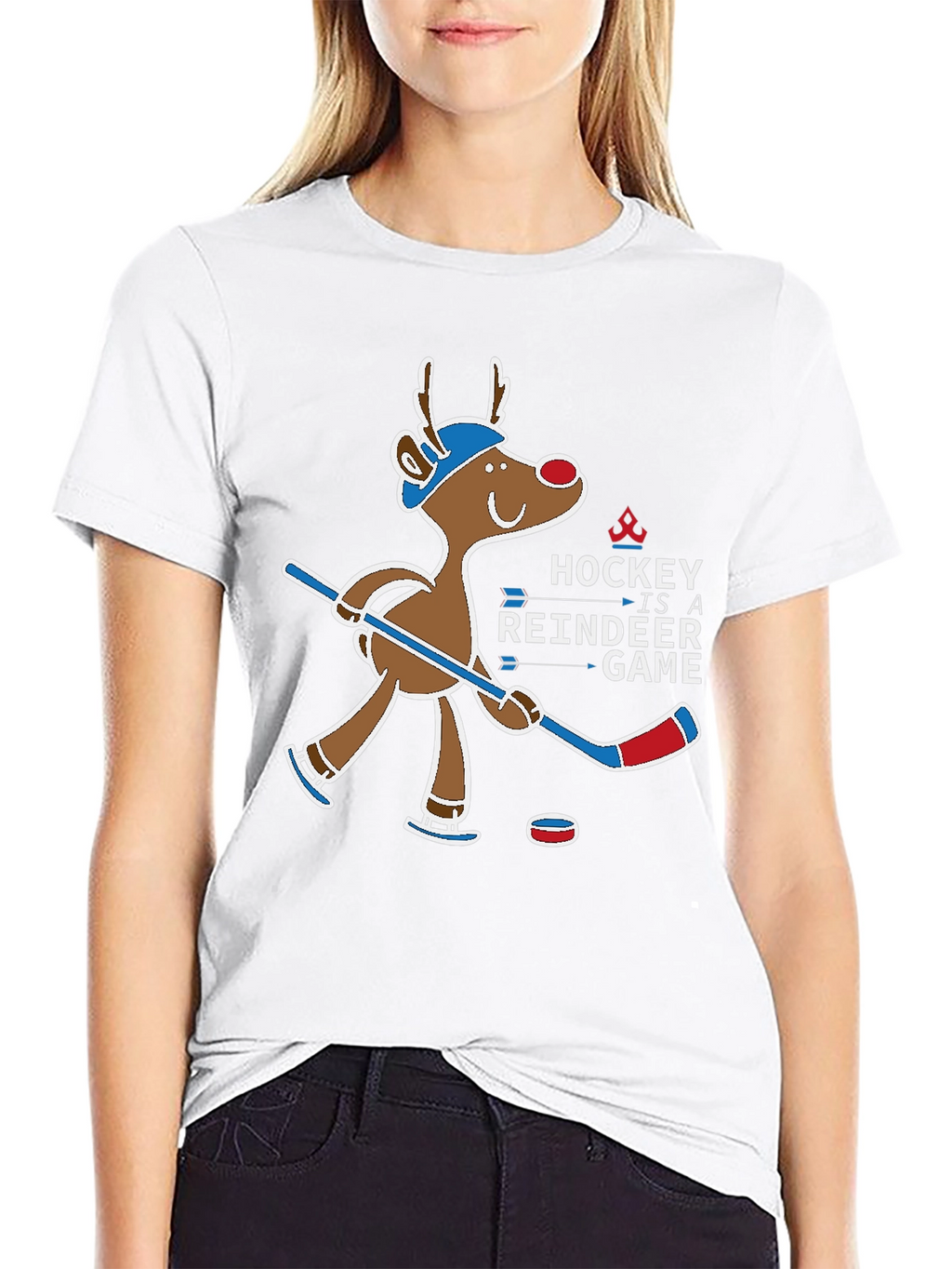 Hockey Reindeer Game T-Shirt