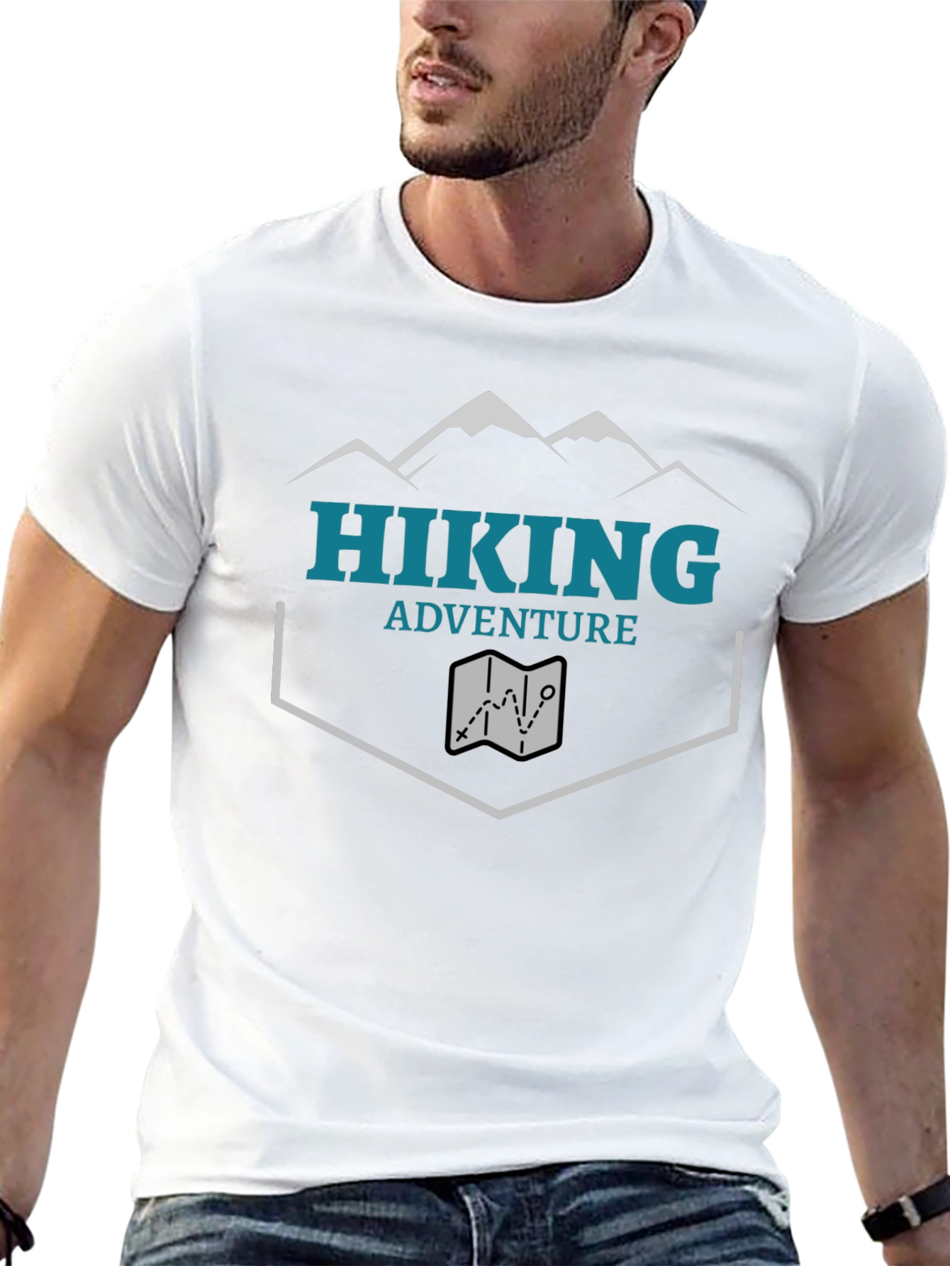 Hiking Adventure Graphic Tee - Black