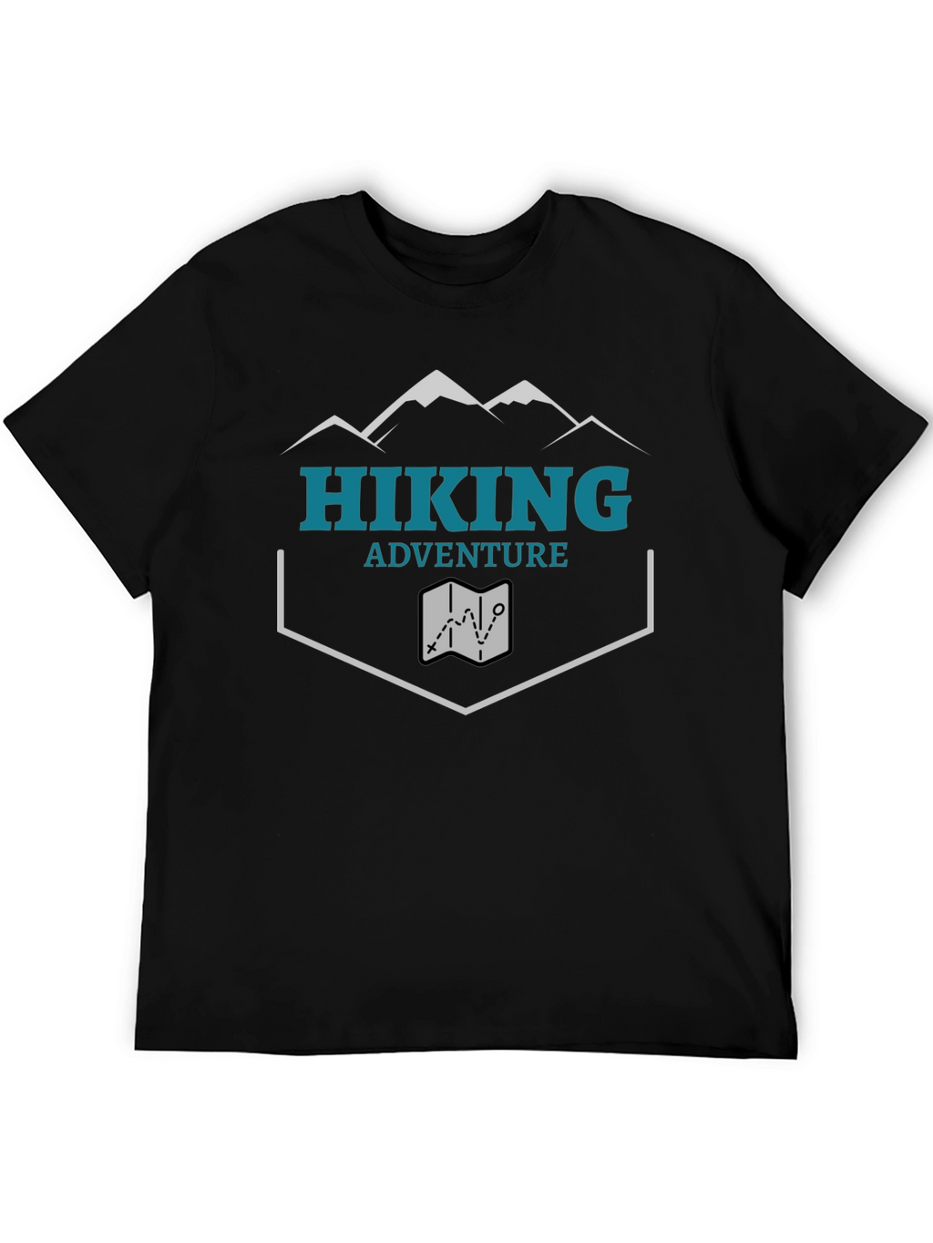 Hiking Adventure Graphic Tee - Black