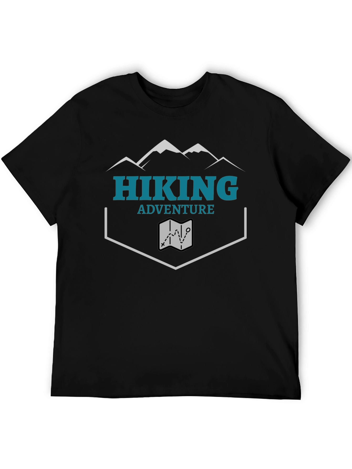 Hiking Adventure Graphic Tee - Black