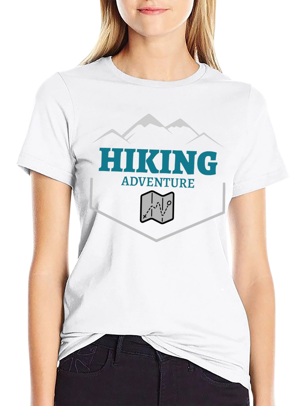 Hiking Adventure Graphic Tee - Black