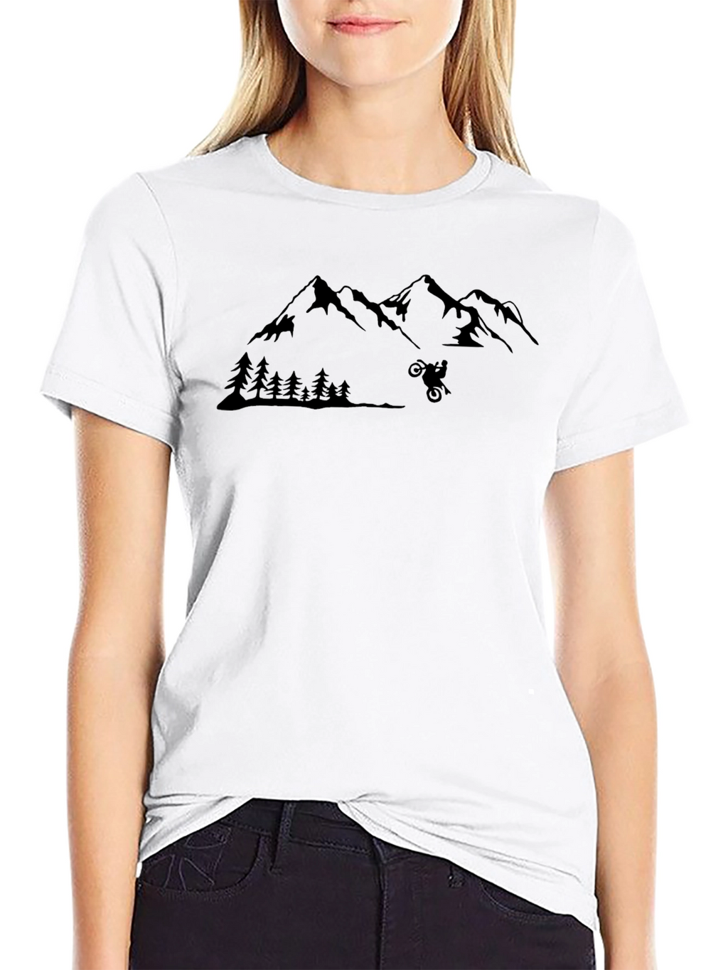 Mountain Bike T-Shirt - Black Graphic Tee