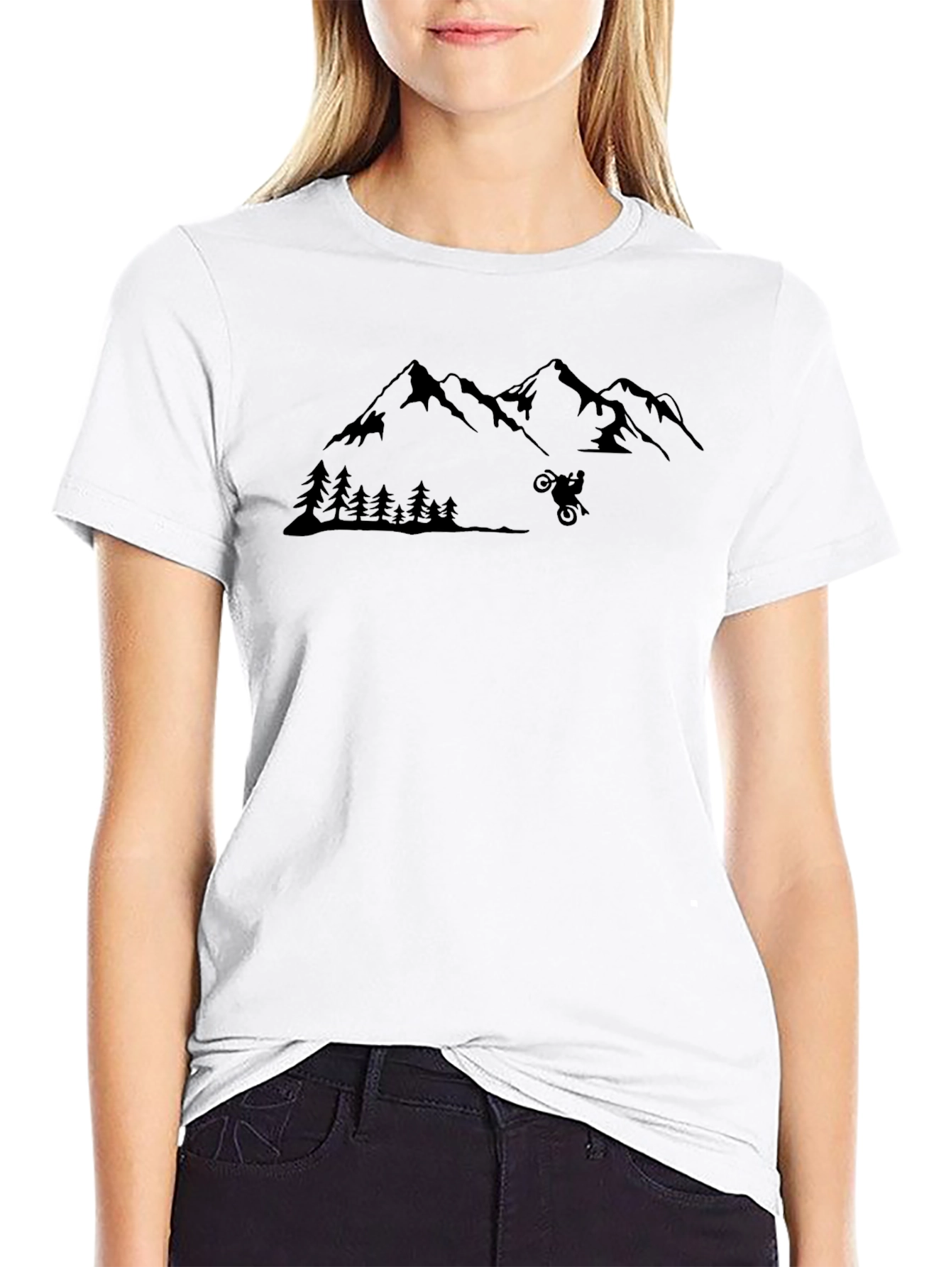 Mountain Bike T-Shirt - Black Graphic Tee