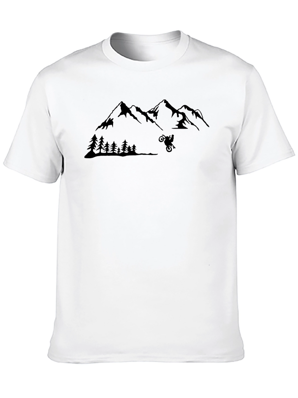 Mountain Bike T-Shirt - Black Graphic Tee