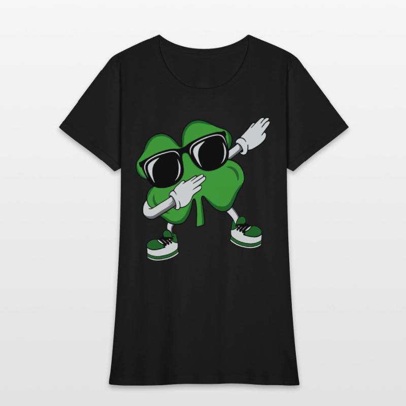 Dabbing Shamrock St Patrick's Daybostonchicagoeire