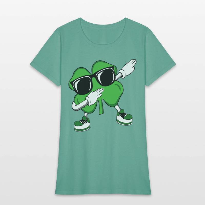Dabbing Shamrock St Patrick's Daybostonchicagoeire