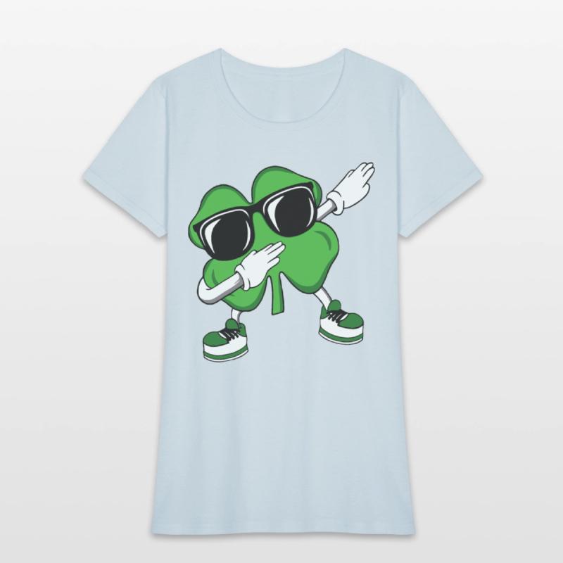 Dabbing Shamrock St Patrick's Daybostonchicagoeire