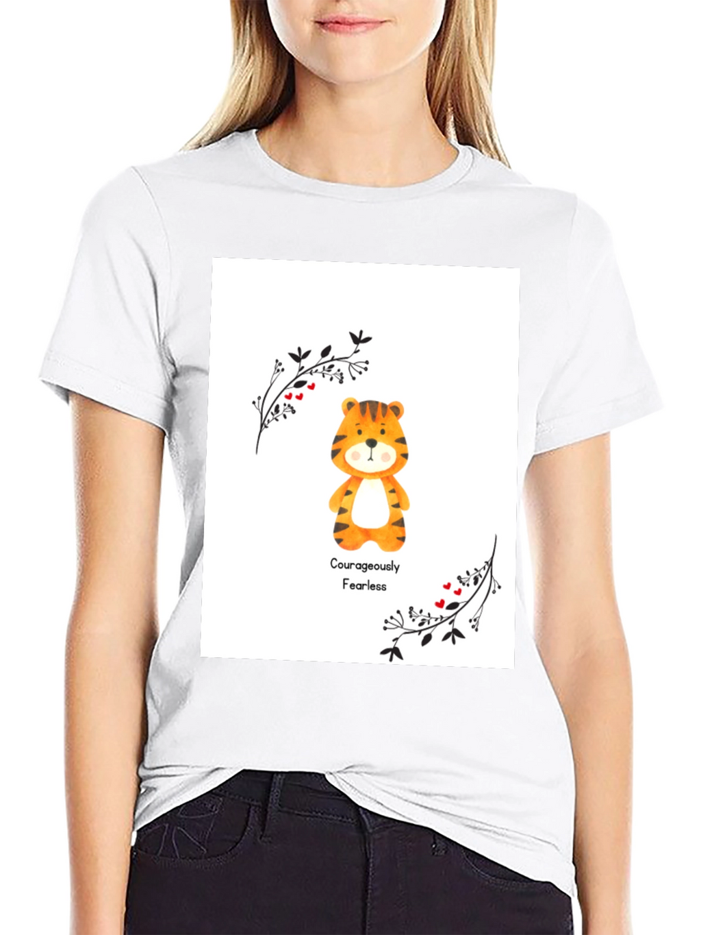 Courageously Fearless Tiger Graphic Tee