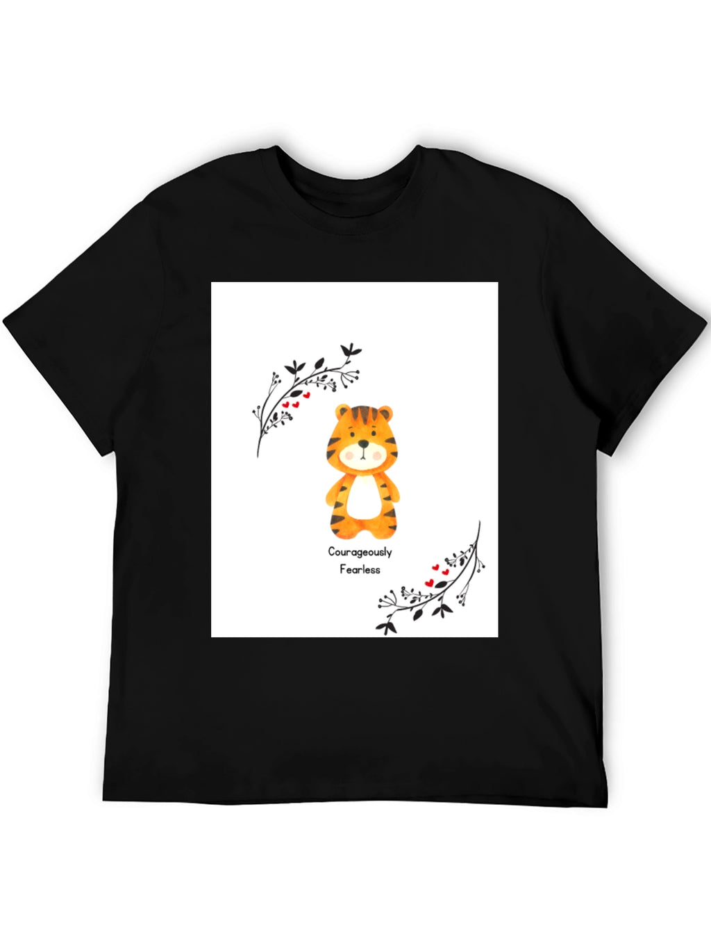 Courageously Fearless Tiger Graphic Tee