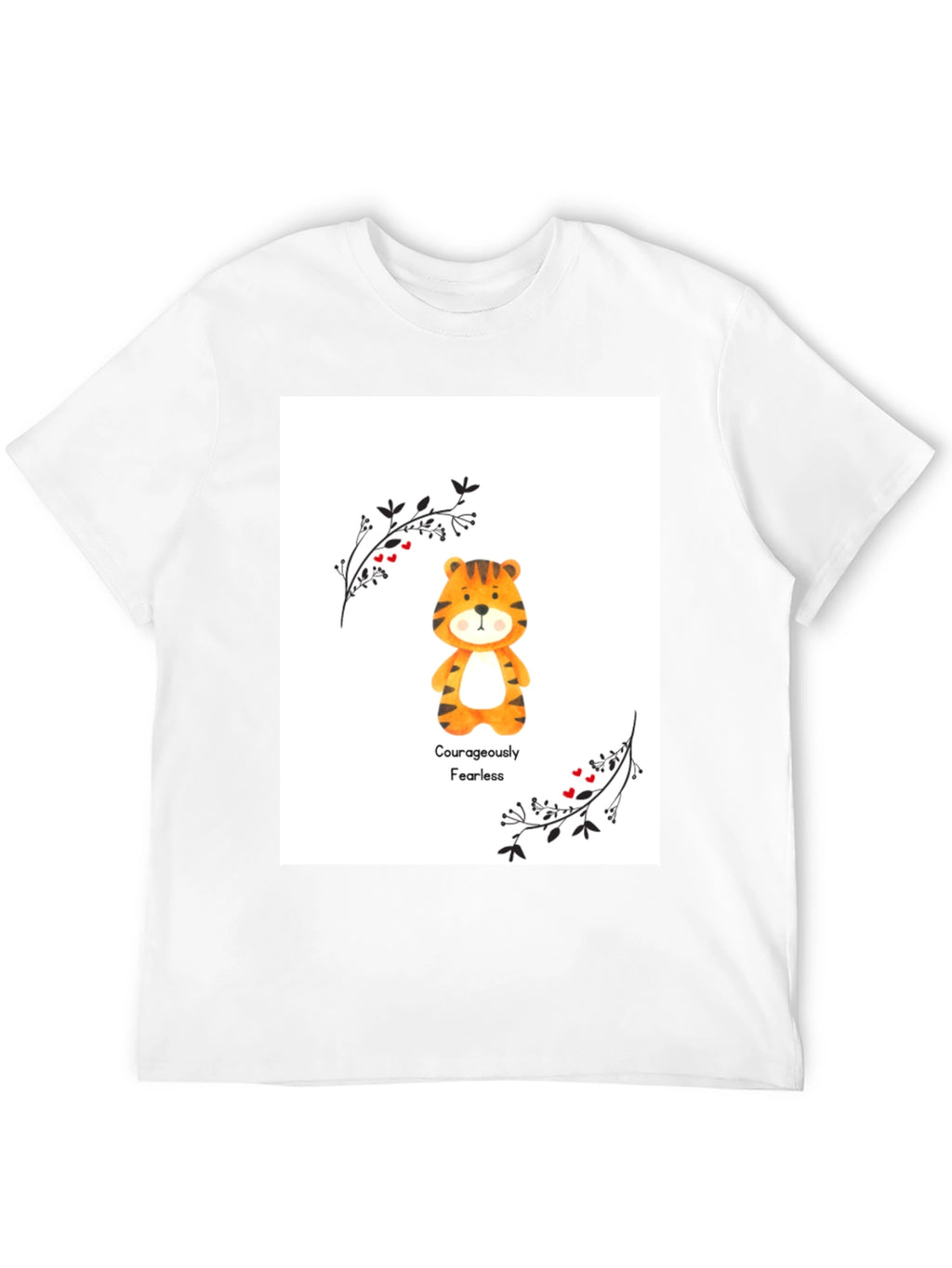 Courageously Fearless Tiger Graphic Tee