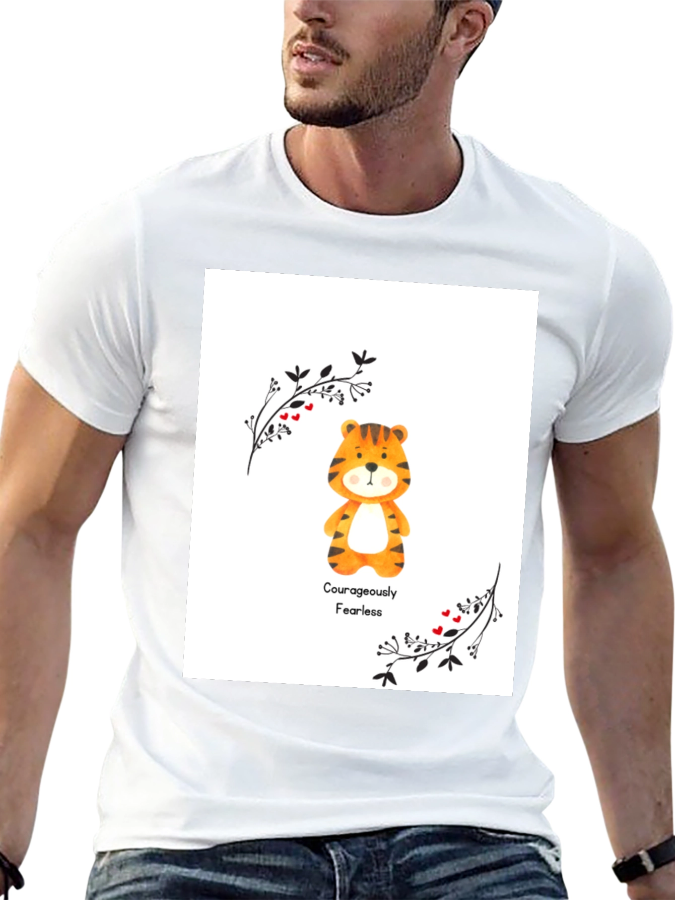 Courageously Fearless Tiger Graphic Tee